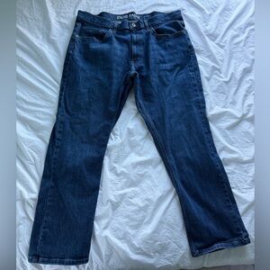 Eddie Bauer Men’s Straight Leg Jeans 38x29 Indigo Denim Outdoors Casual